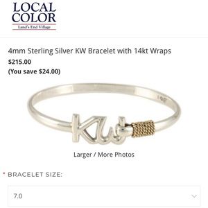 4mm Sterling Silver KW Bracelet with 14kt Wraps